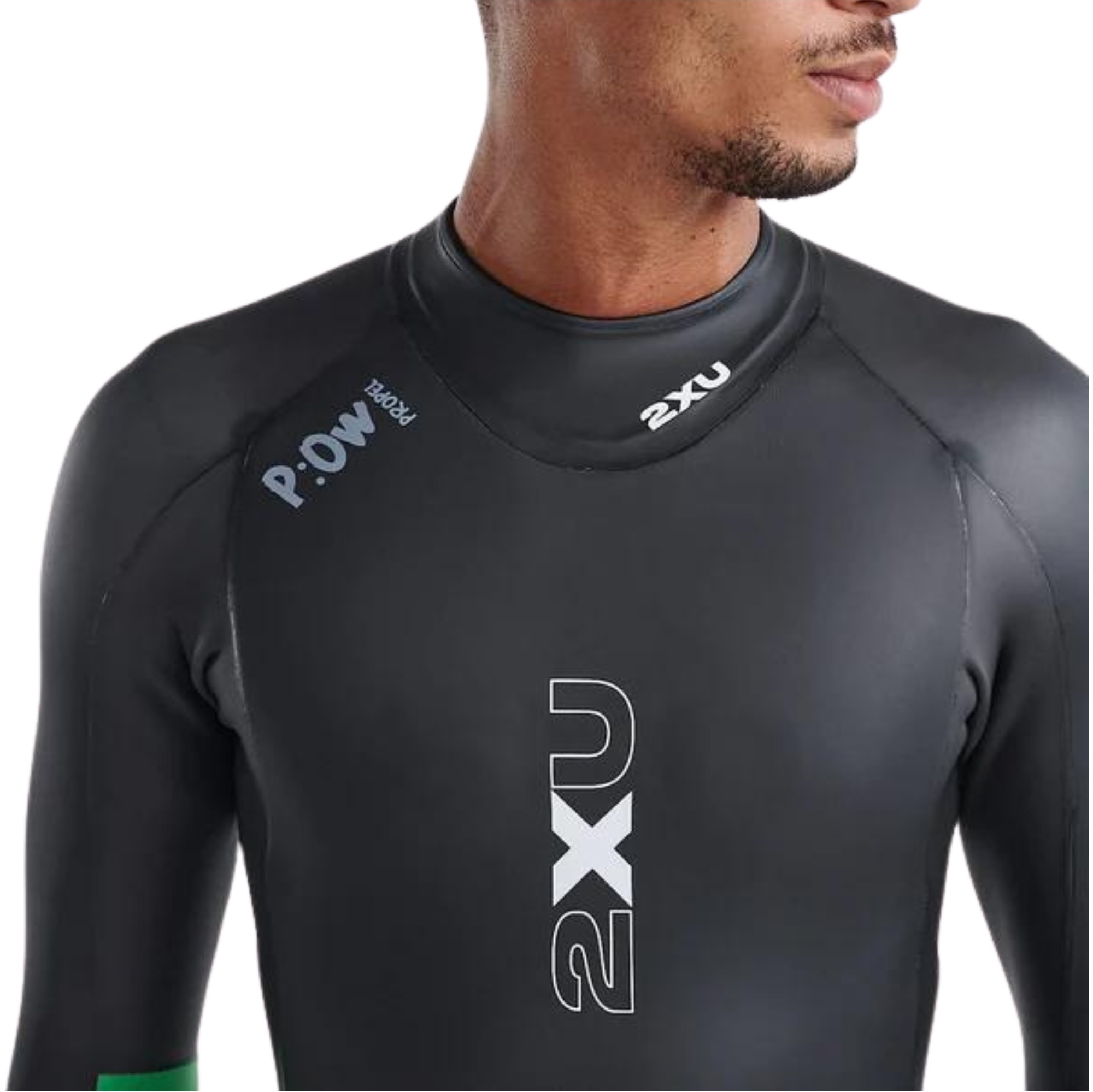 2026 2XU Mens Propel Open Water Swim Wetsuit MW7144c - Black / Bright Green